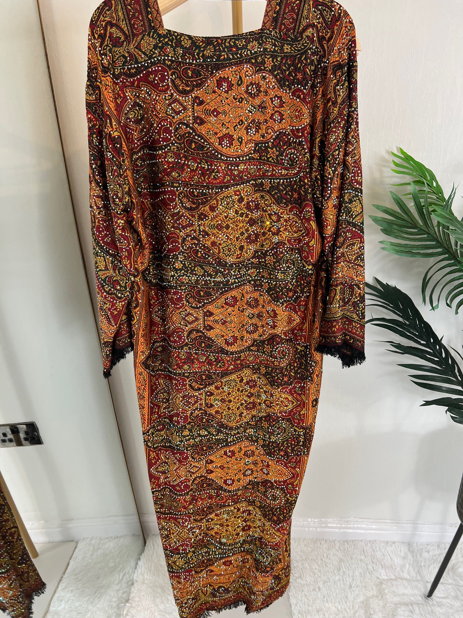 Pashmina Abaya - Auburn