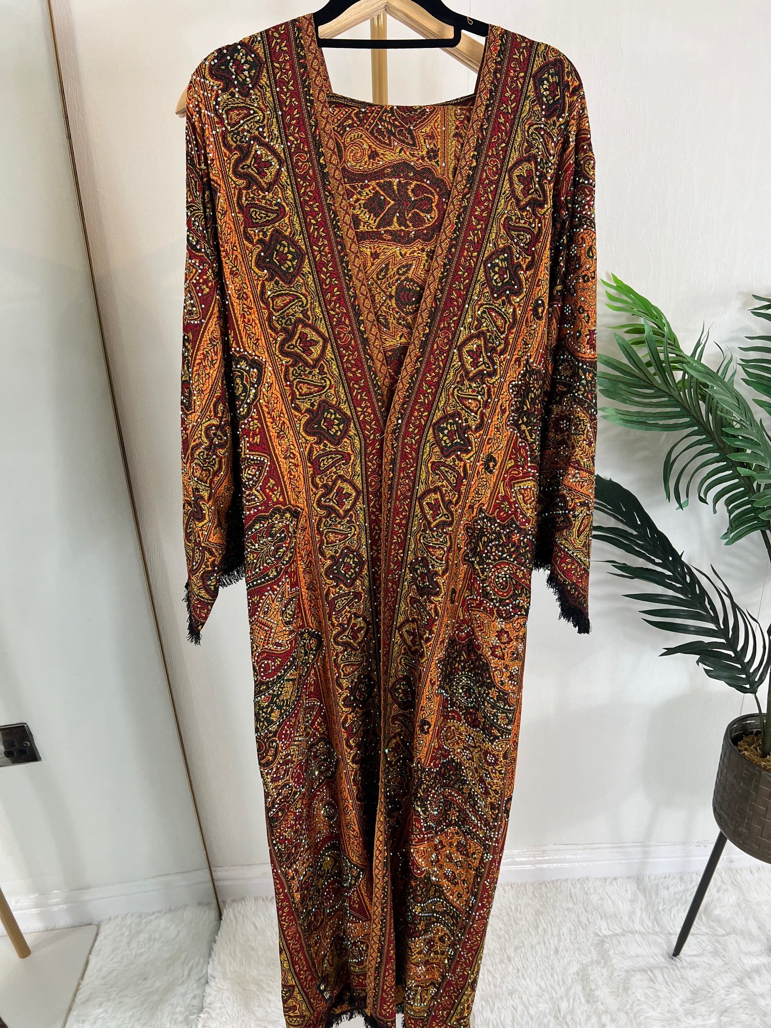 Pashmina Abaya - Auburn
