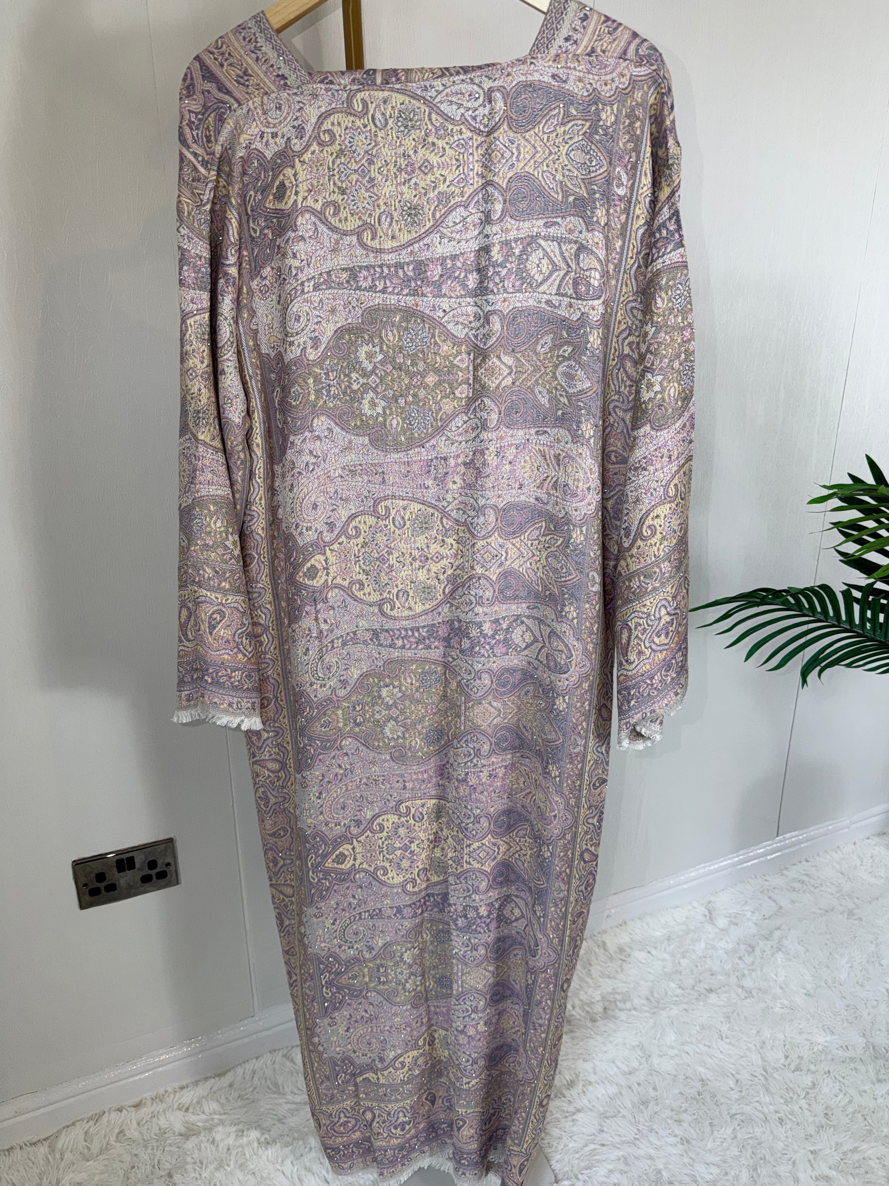 Pashmina - Pastel Hues with Gem Stones