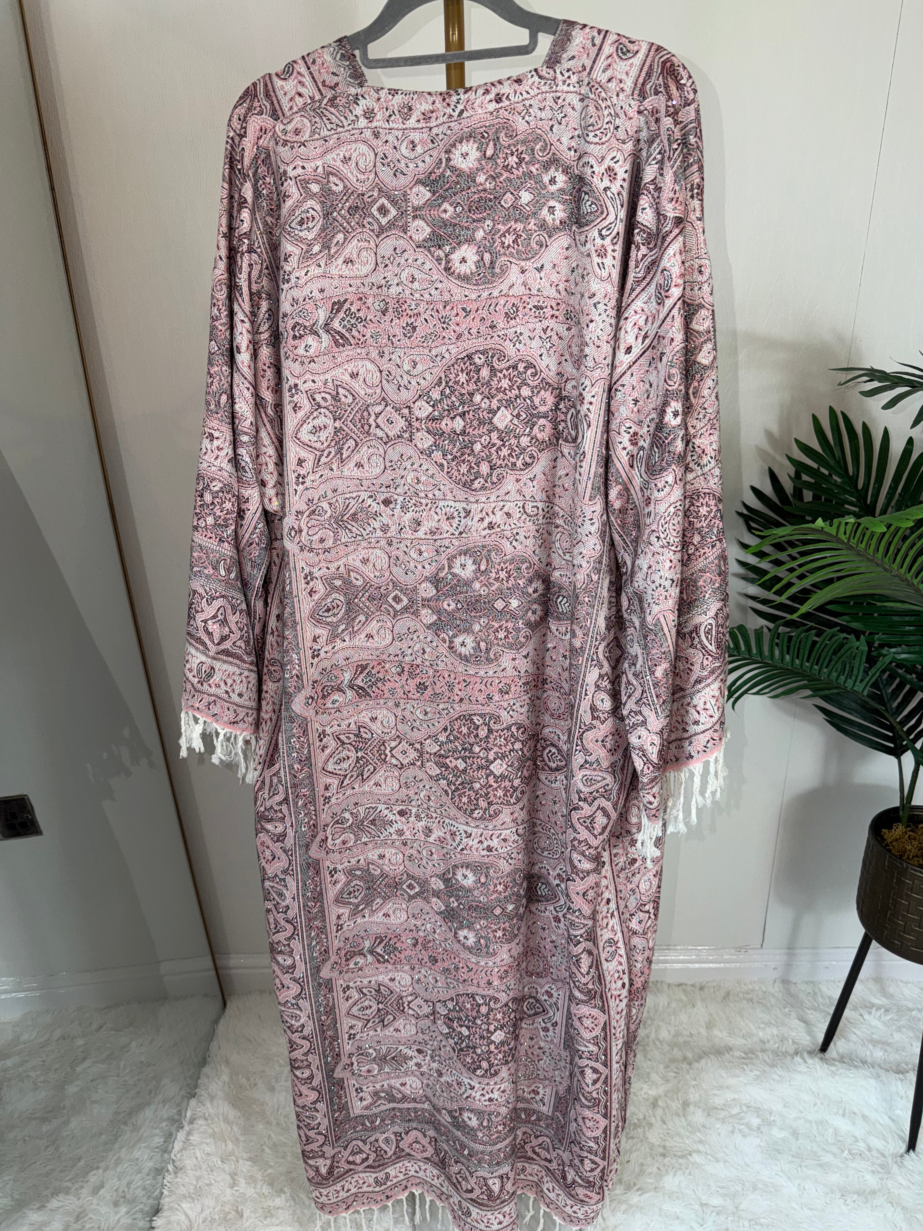 Pashmina - Baby Pink - With Gem Stones