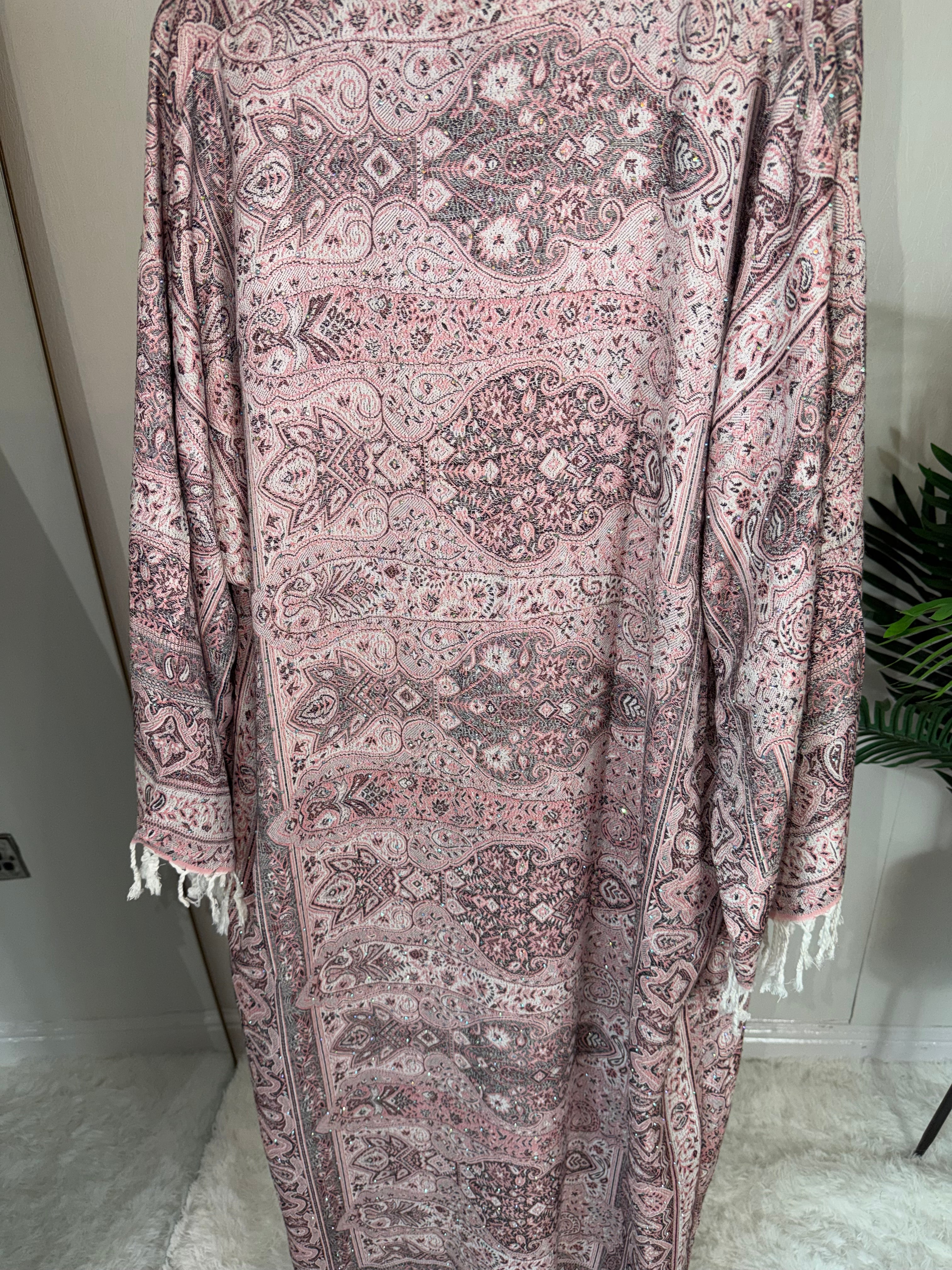 Pashmina - Baby Pink - With Gem Stones