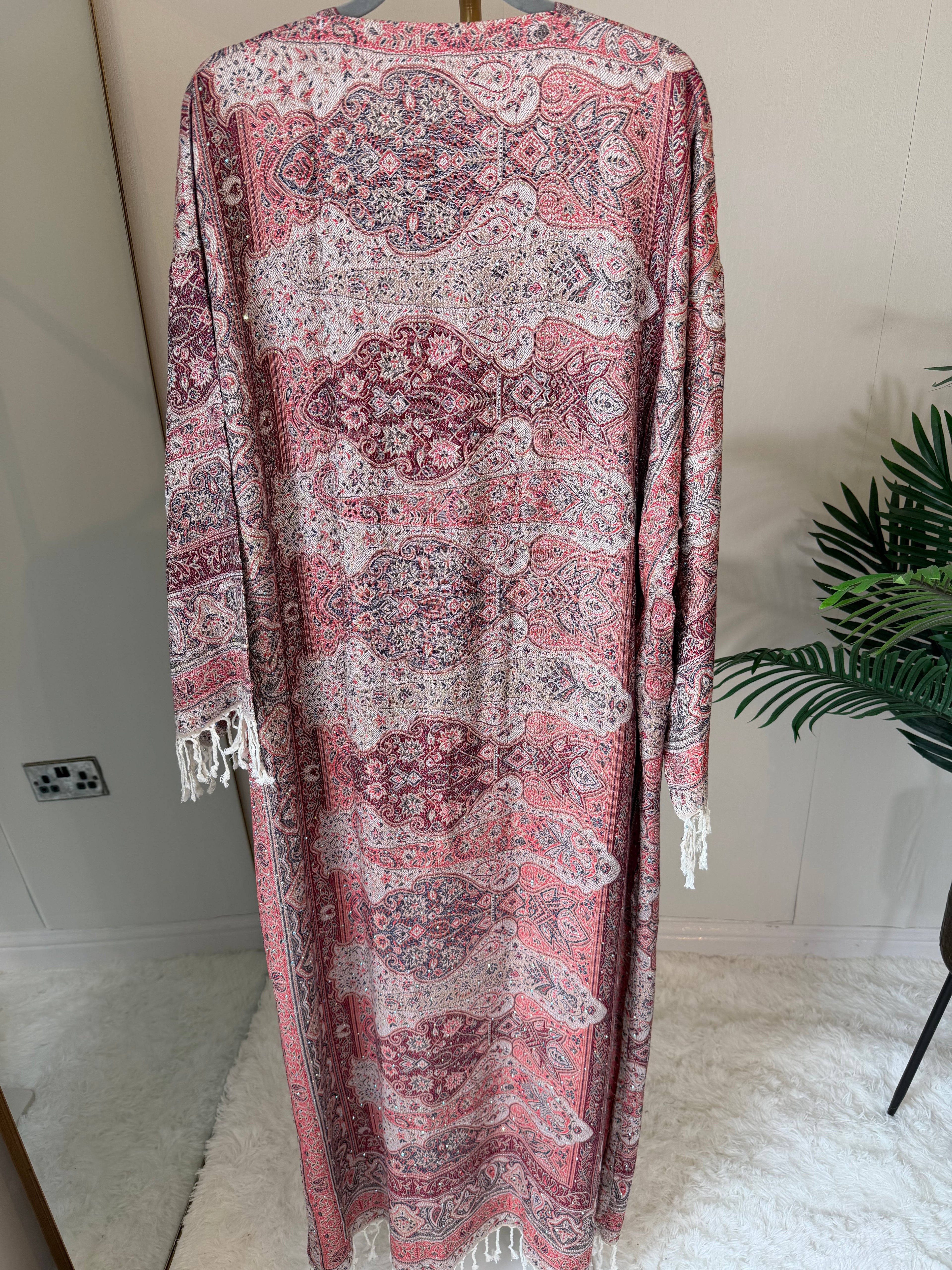 Pashmina - Blush With Gem Stones