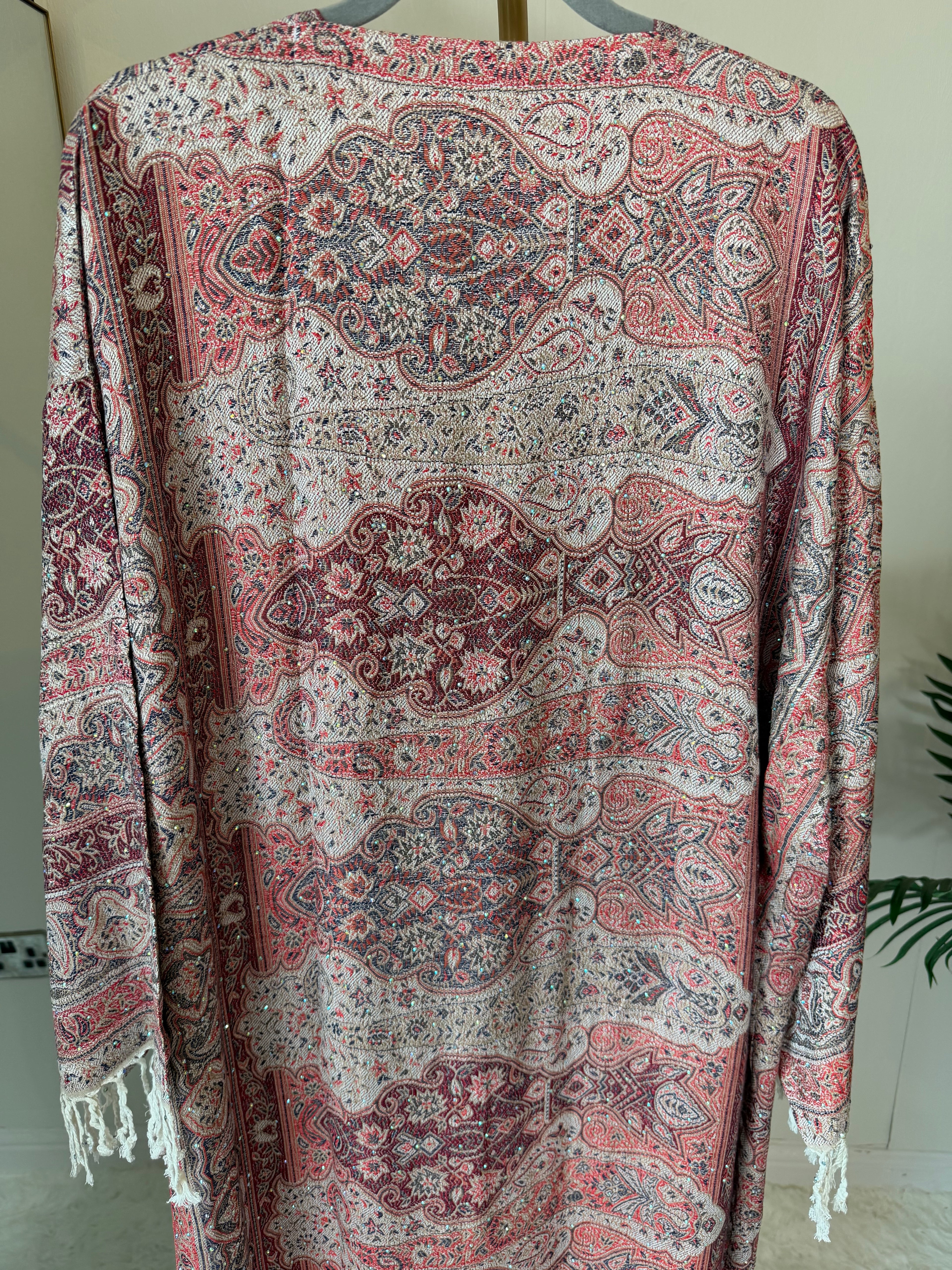 Pashmina - Blush With Gem Stones