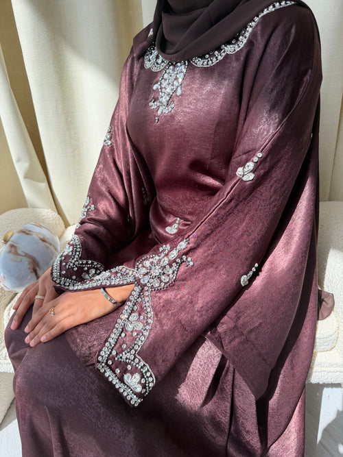 Ayah Kaftan Abaya - Brown